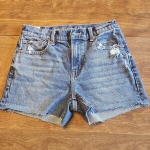 American Eagle Outfitters Distressed Blue Jean Shorts